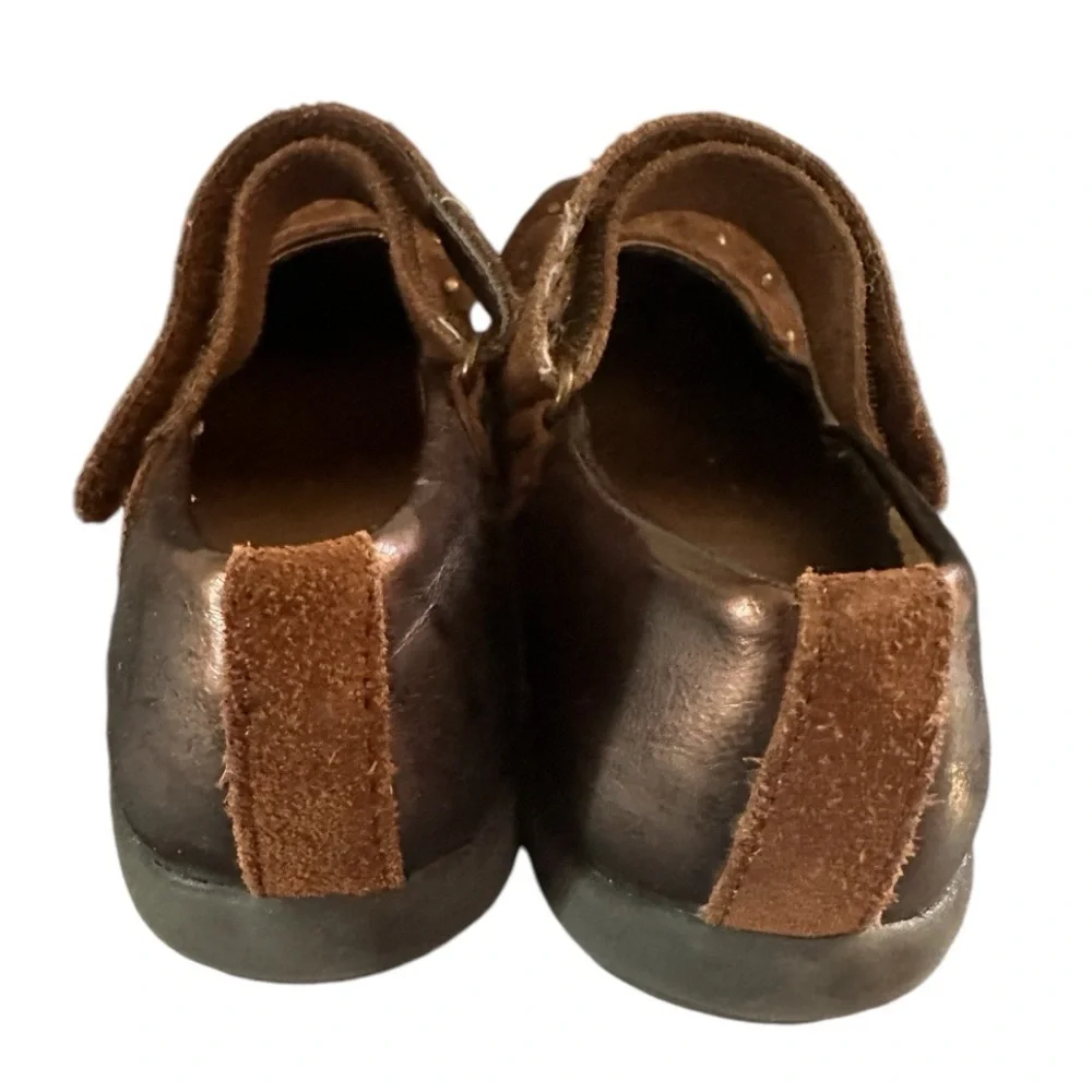 BALLETO VERONICA Brown PATENT MARY JANES Girls Flats Dress Shoes SIZE 12.5